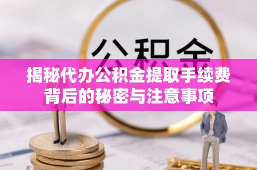 南江揭秘代办公积金提取手续费背后的秘密与注意事项