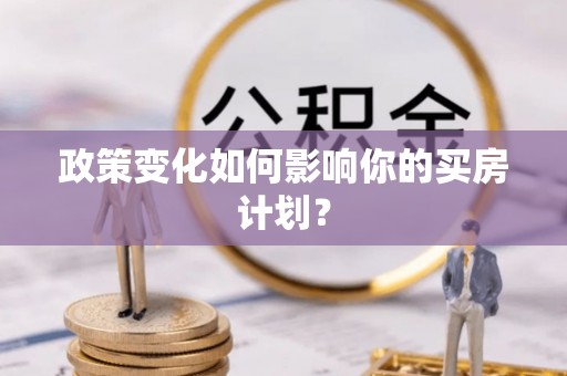 南江政策变化如何影响你的买房计划？